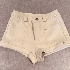 Women's Cream Shorts